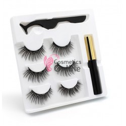 Gene false Amelie Effect 3D tip banda 3 perechi cu Magnet Cod 3D141 + Adeziv cu magnet si Penseta